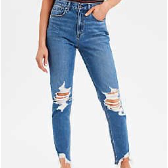 American Eagle distressed mom jeans - Picture 8 of 9